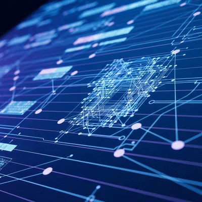 AI and machine learning algorithms analyzing data